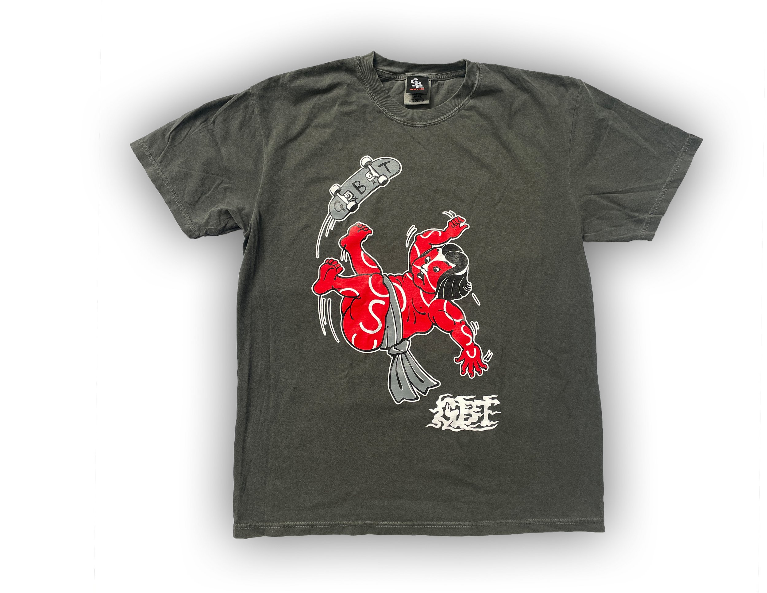 OSUTARO 押忍太郎 T-SHIRT PEPPER COLOR — GxBxT OSUTARO 押忍太郎 T-SHIRT PEPPER COLOR — GxBxT